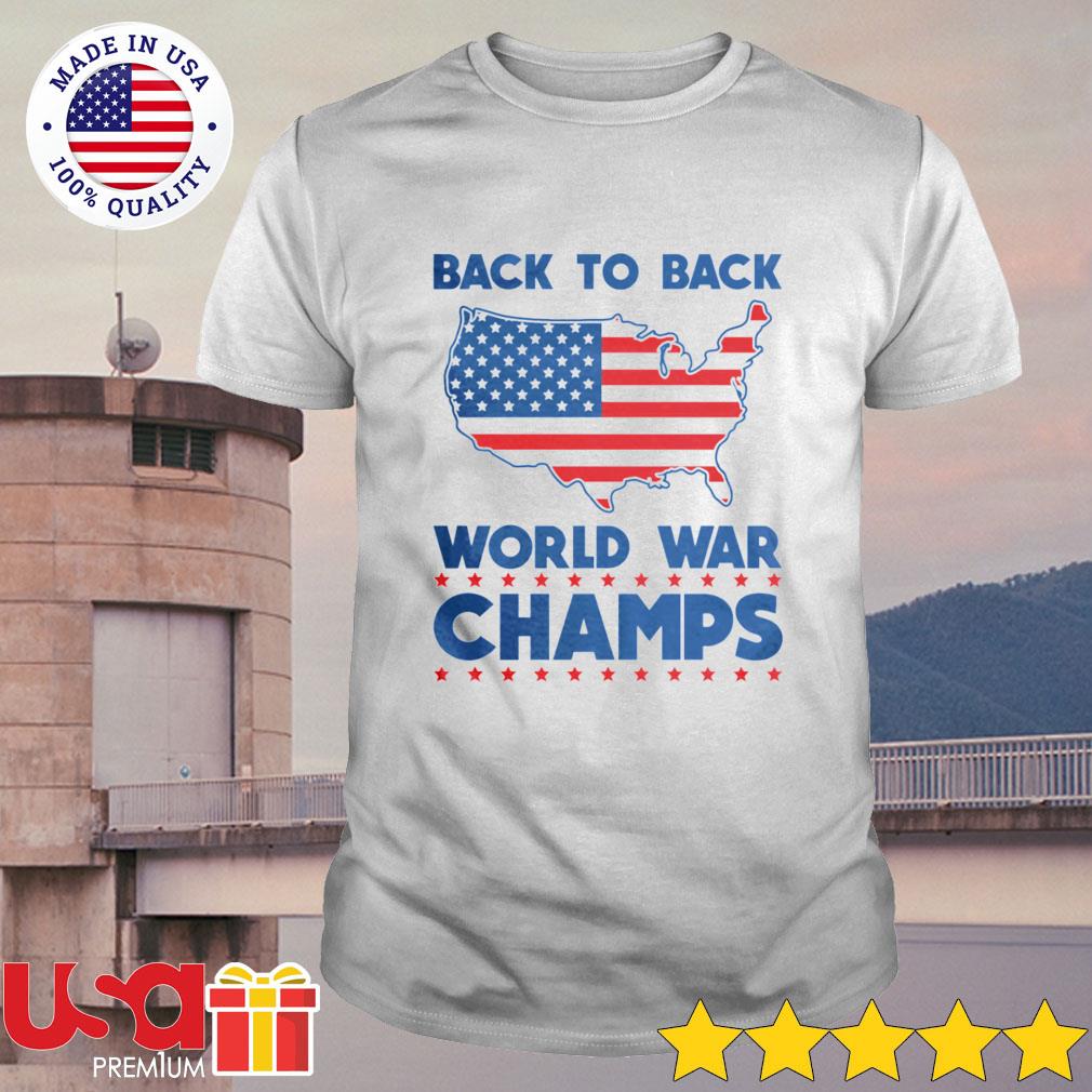 America Map Back To Back World War Champs Shirt Hoodie Sweater And Long Sleeve