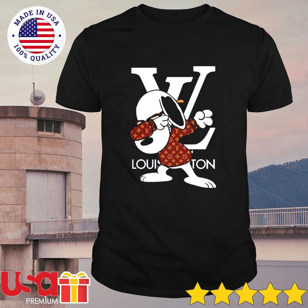 Snoopy wear Louis Vuitton and dabbing shirt, hoodie, sweater, long sleeve  and tank top