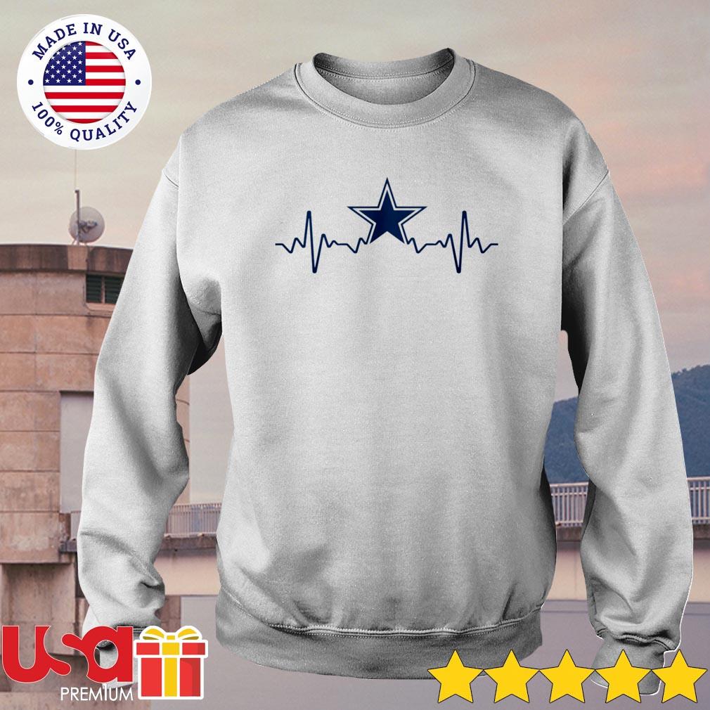 Dallas Cowboys heartbeat shirt, hoodie, sweater and v-neck t-shirt