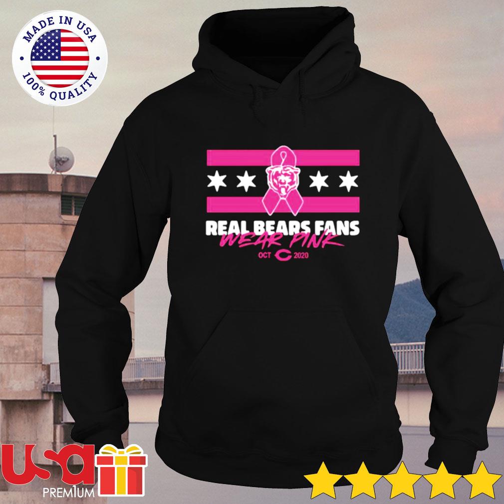 Real bears fans wear pink Chicago Bears shirt, hoodie, sweater, long sleeve  and tank top