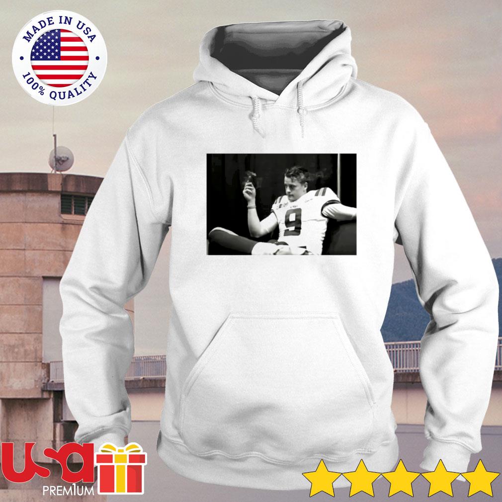 Joe Burrow Smoking Cigar shirt, hoodie, sweater, long sleeve and tank top