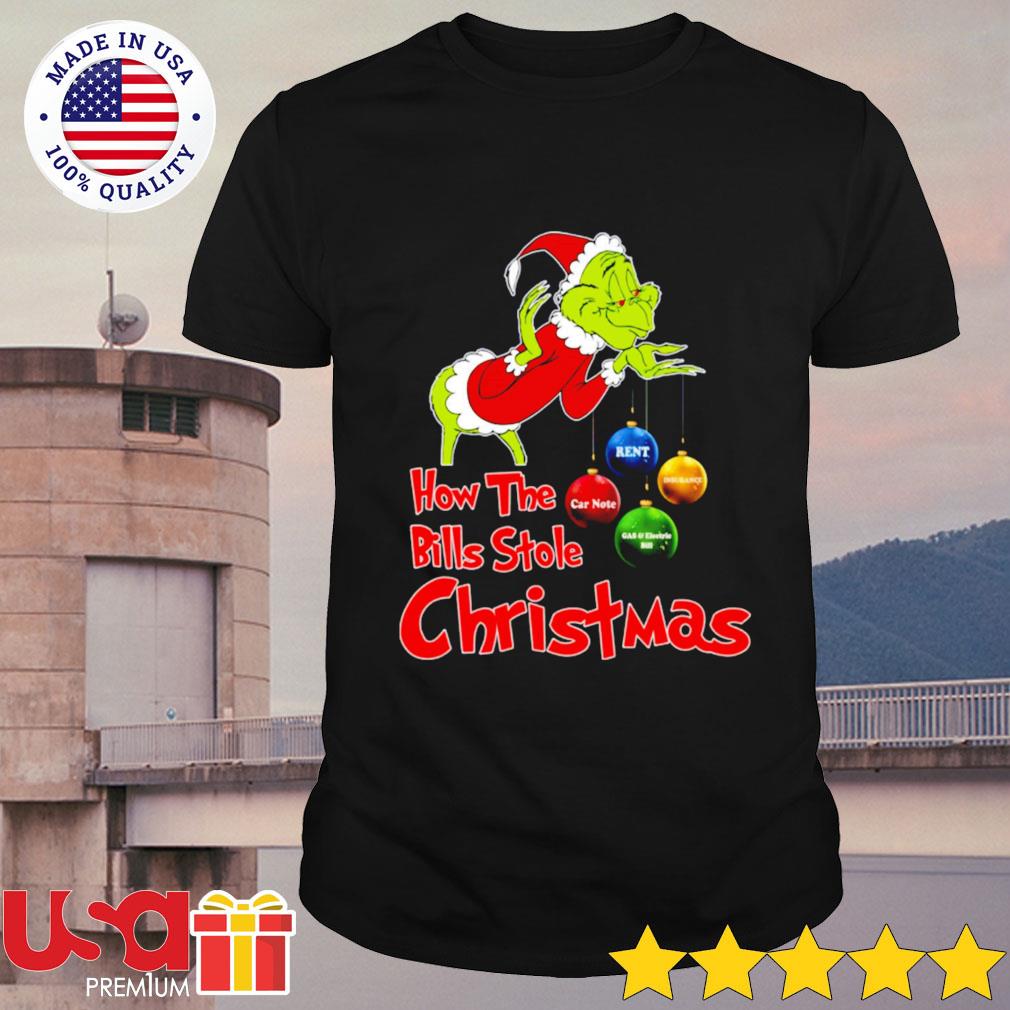 The Grinch How the bills stole Christmas shirt, hoodie, sweater and long  sleeve