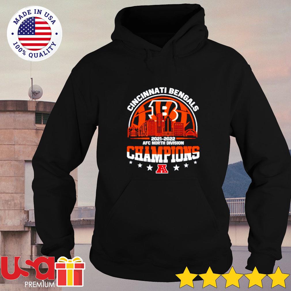 Cincinnati Bengals AFC North Champions 2021-2022 t-shirt, hoodie, sweater  and long sleeve