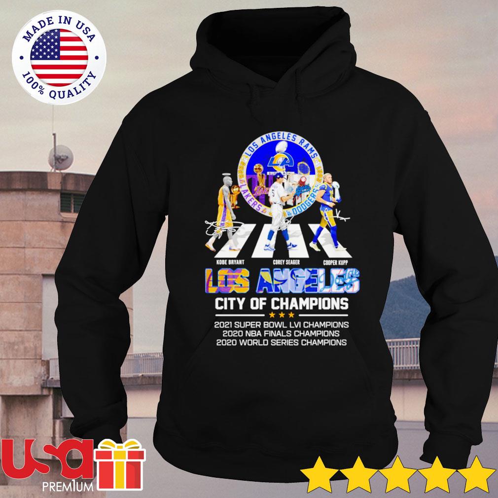 Los Angeles City Of Champions Los Angeles Rams Los Angeles Lakers and Los  Angeles Dodgers shirt, hoodie, sweater, long sleeve and tank top