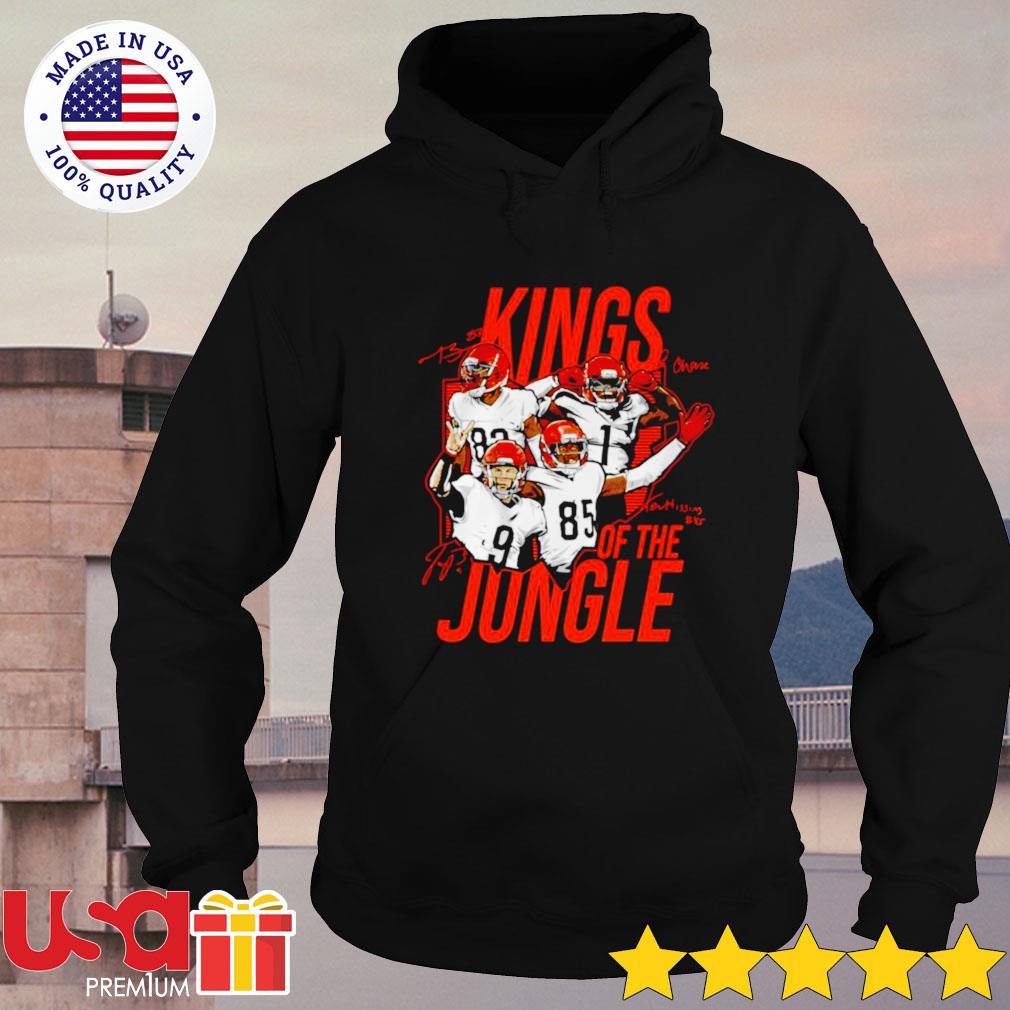 Joe Burrow king of the jungle shirt, hoodie, sweater, long sleeve and tank  top