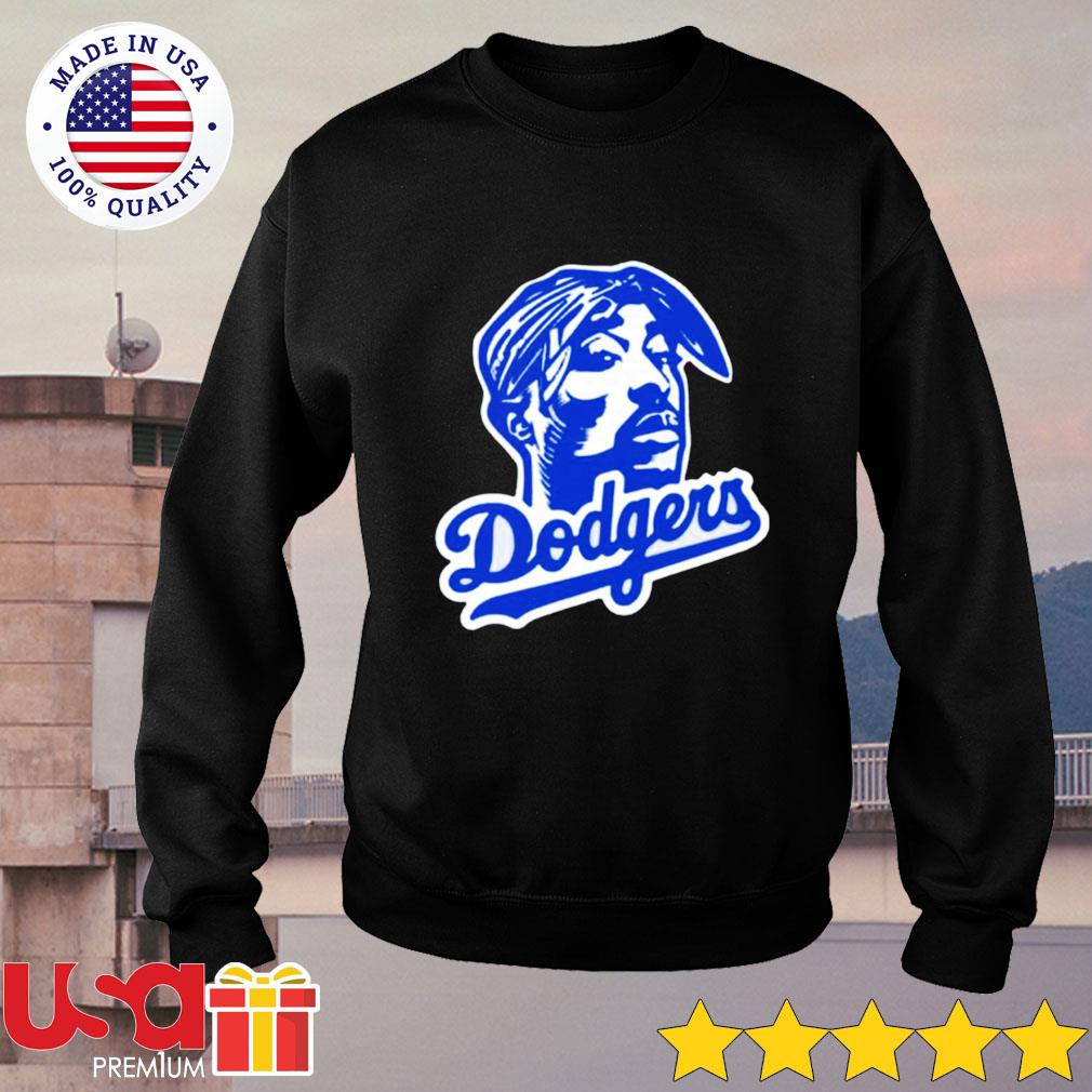 Shirts, Men Tupac La Dodgers Royal Hoodie Los Angeles