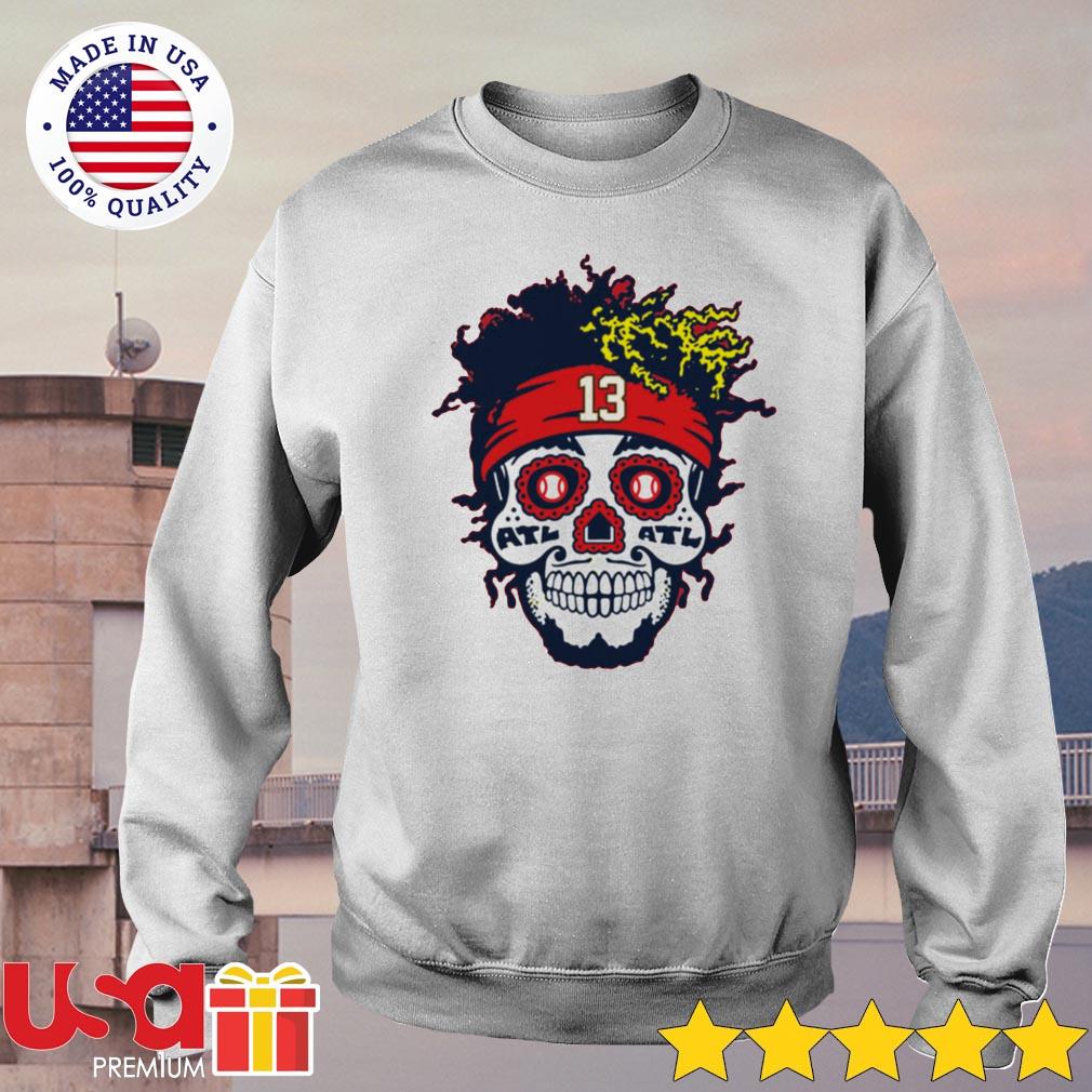 Skull Ronald Acuña Jr. Atlanta Braves t-shirt, hoodie, sweater and