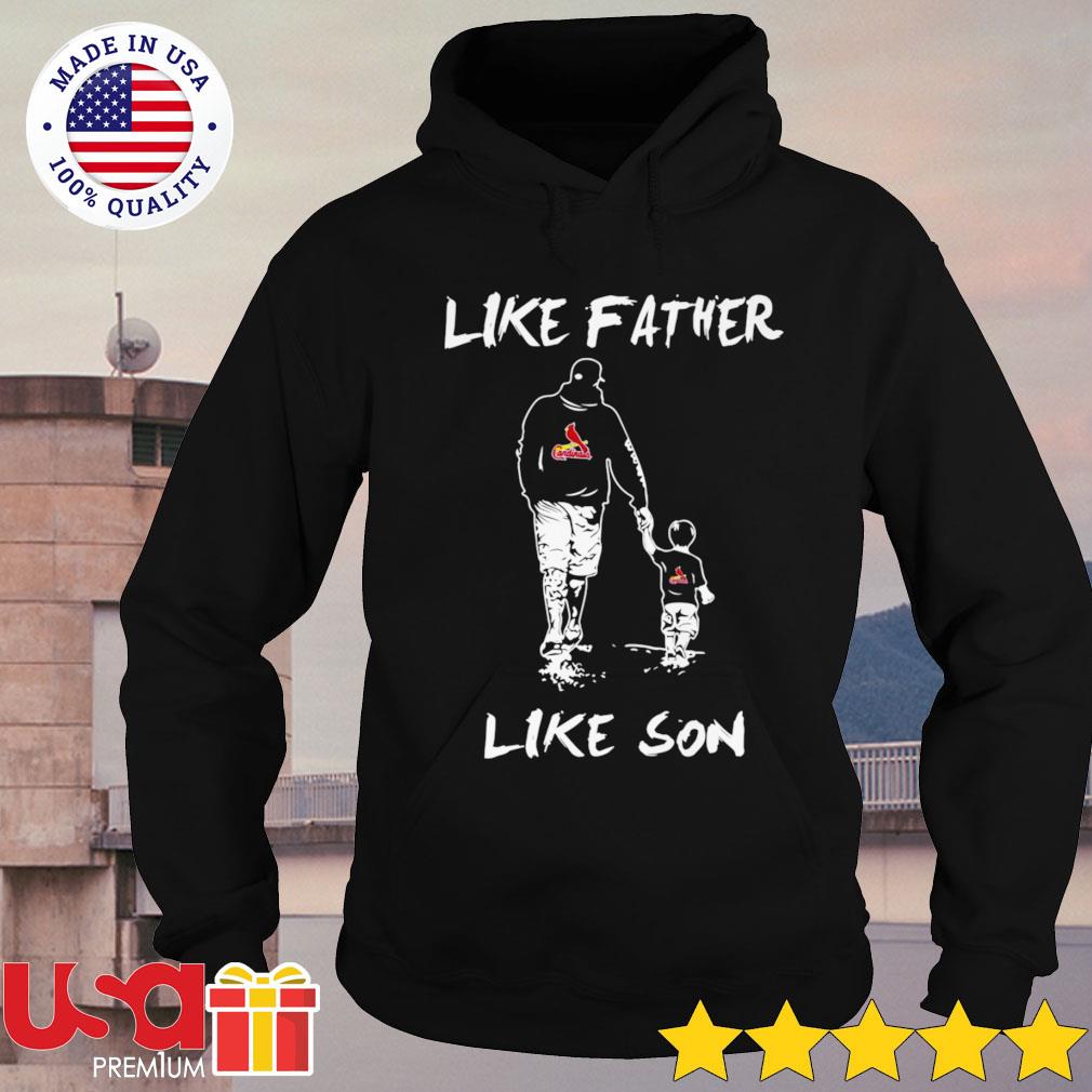 Funny St. Louis Cardinals like Father and like Son t-shirt, hoodie