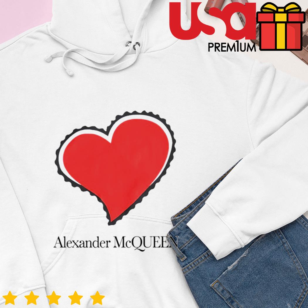 Love Alexander Mcqueen Red Heart shirt, hoodie, sweater and long