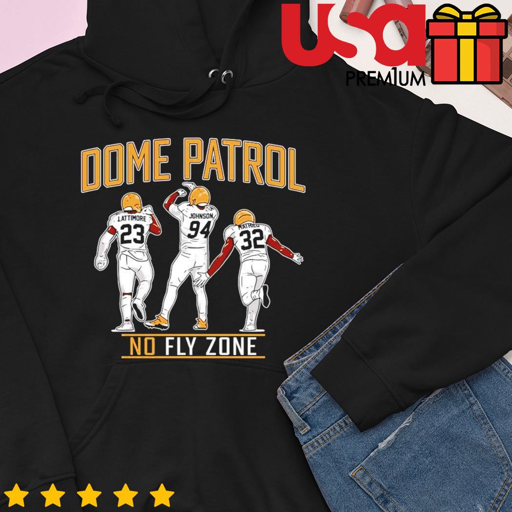 New Orleans Saints T Shirt Dome Patrol No Fly Zone 2022 unisex