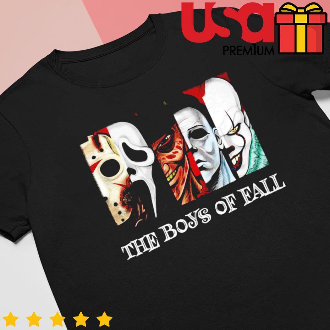 NFL Boys Of Fall Cosplay Horror Characters Halloween Shirt, hoodie,  sweater, long sleeve and tank top