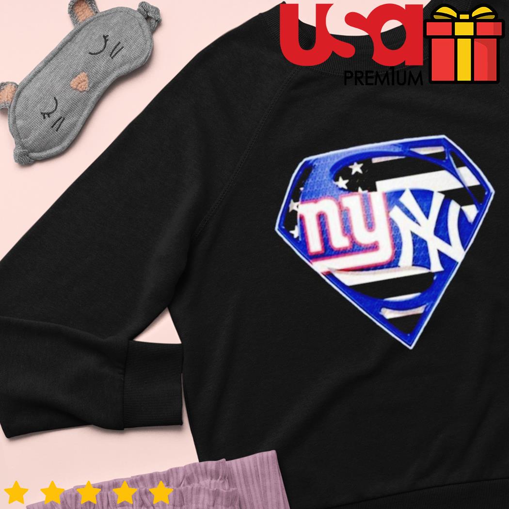 New York Giants vs New York Yankees Superman logo shirt, hoodie