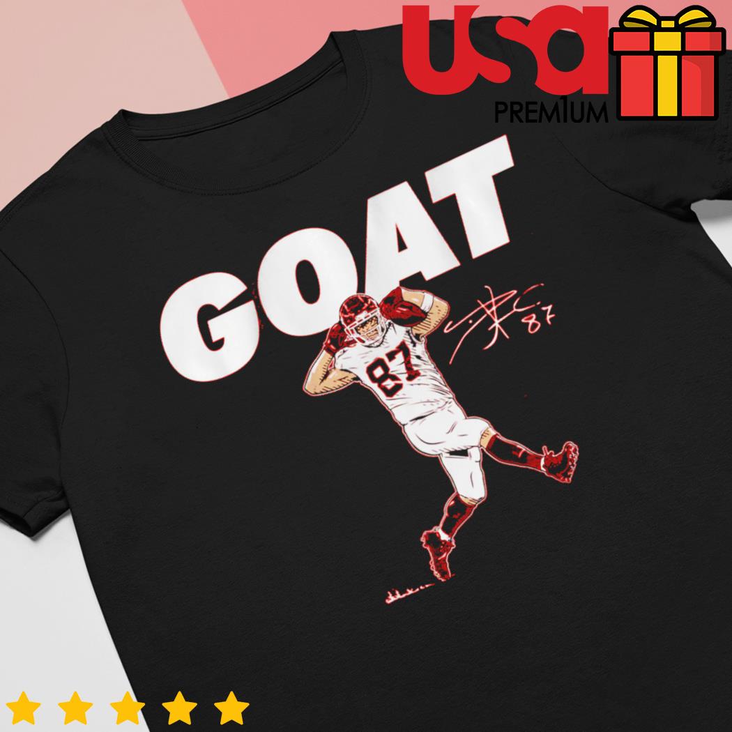 Travis Kelce Shirt Goat 87 Kansas City Chiefs Gift - Personalized