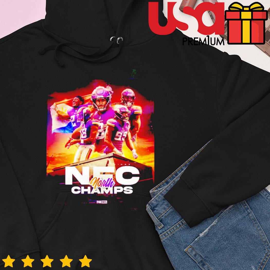 Nfc North Champions Minnesota Vikings King Of The North 2022 T-Shirt,  hoodie, sweater, long sleeve and tank top