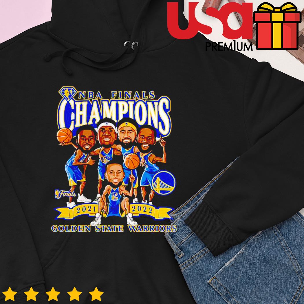 Golden State Warriors 2022 NBA Finals Champions Caricature T-Shirt