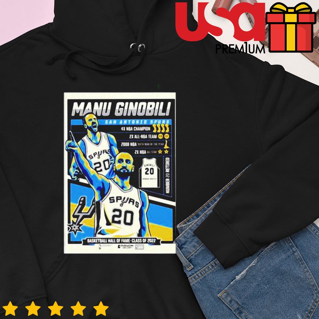 Manu Ginobili San Antonio Spurs shirt, hoodie, sweater and long sleeve