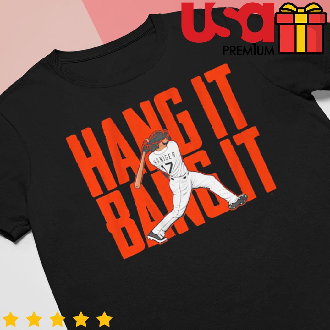 Mitch Haniger hang it bang it San Francisco funny T-shirt, hoodie