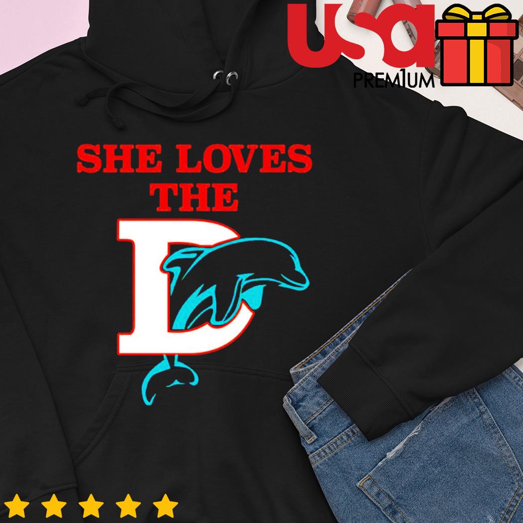 Buy Miami Dolphins Shirt Miami Football Sunny She Loves The Miami