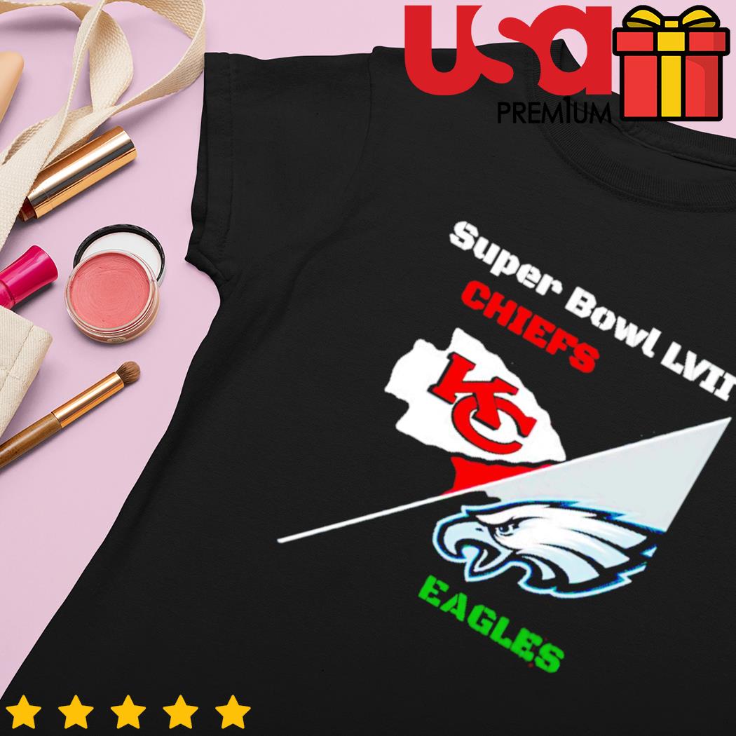 2023 Super Bowl Lvii Kansas City Chiefs Vs Philadelphia Eagles Shirt Ladies  T-shirt