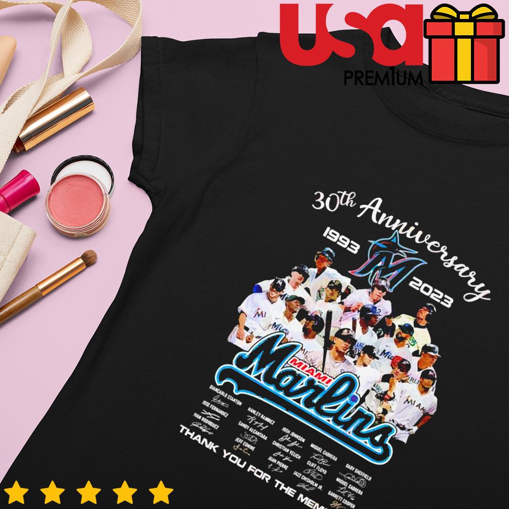 Miami Marlins 30th Anniversary 1993-2023 Thank You For The