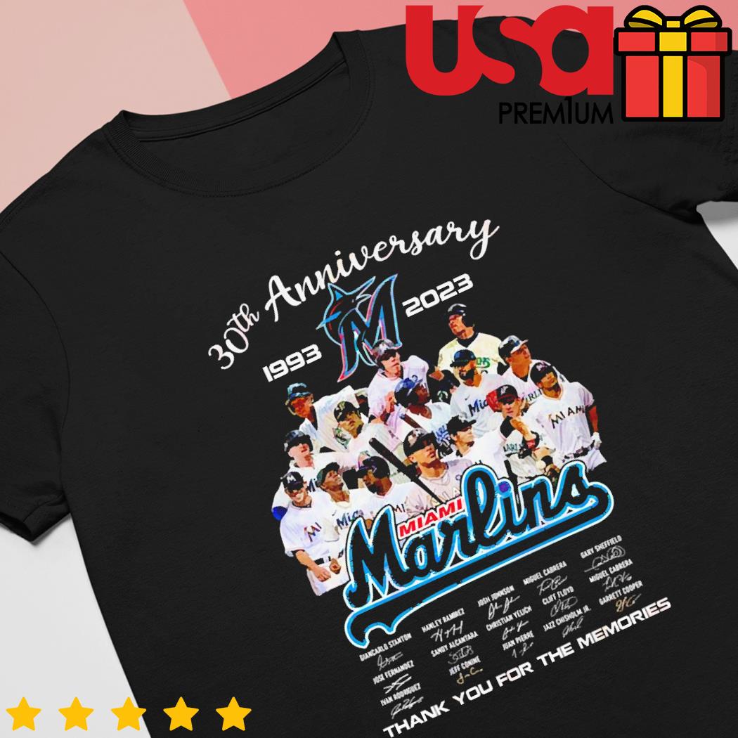 Miami Marlins 30th Anniversary 1993-2023 Thank You For The