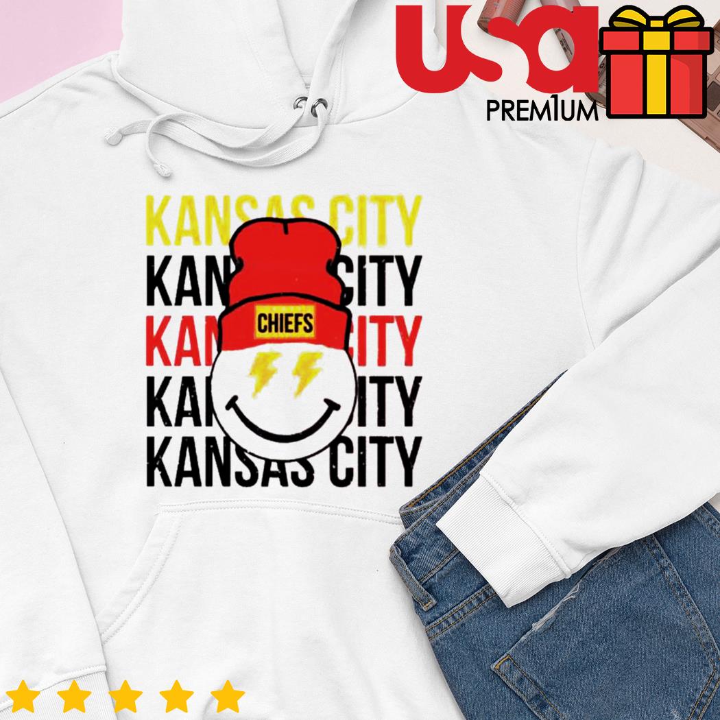 Kansas City Chiefs Smiley Patch Hat Teeshirt – Sweet Butterfly Boutique LLC