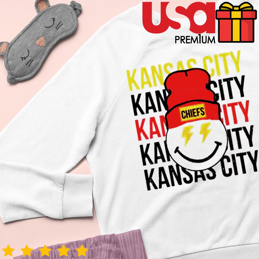 Kansas City Chiefs Smiley Patch Hat Teeshirt – Sweet Butterfly Boutique LLC