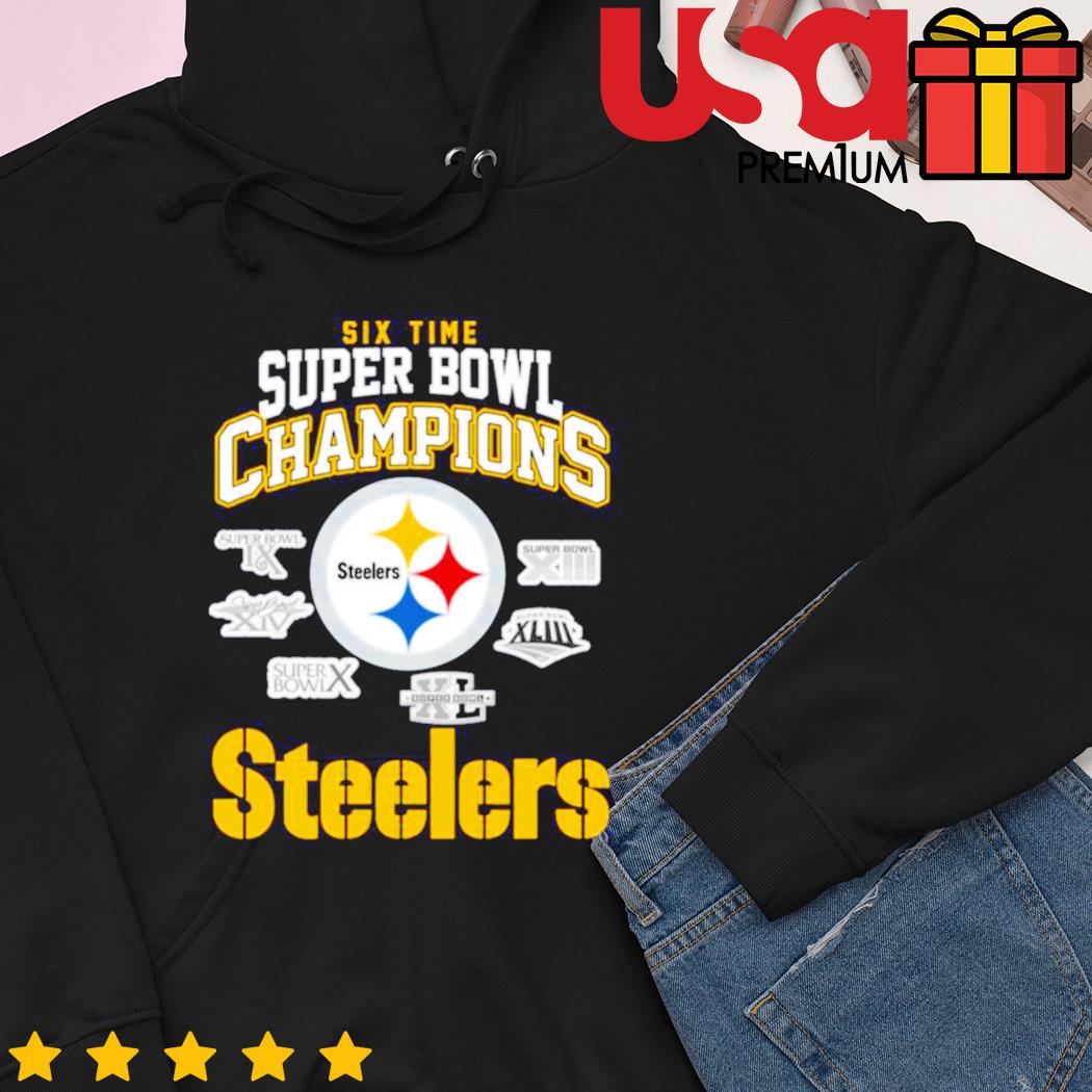 Pittsburgh Steelers Hoodie Mens XXL 2XL Super Bowl Champions