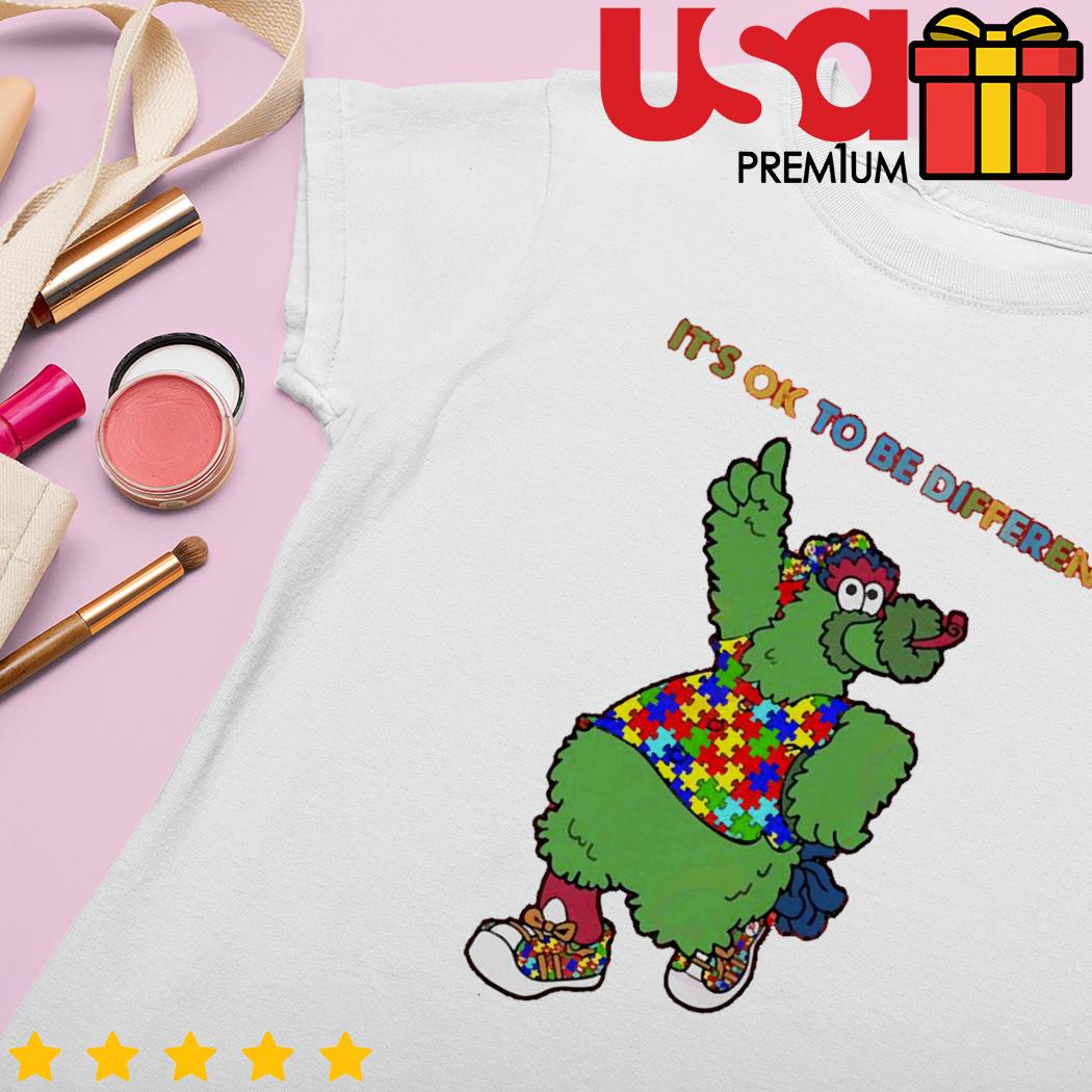 LIMITED EDITION Phillie Phanatic It's Ok To Be Different T-Shirt