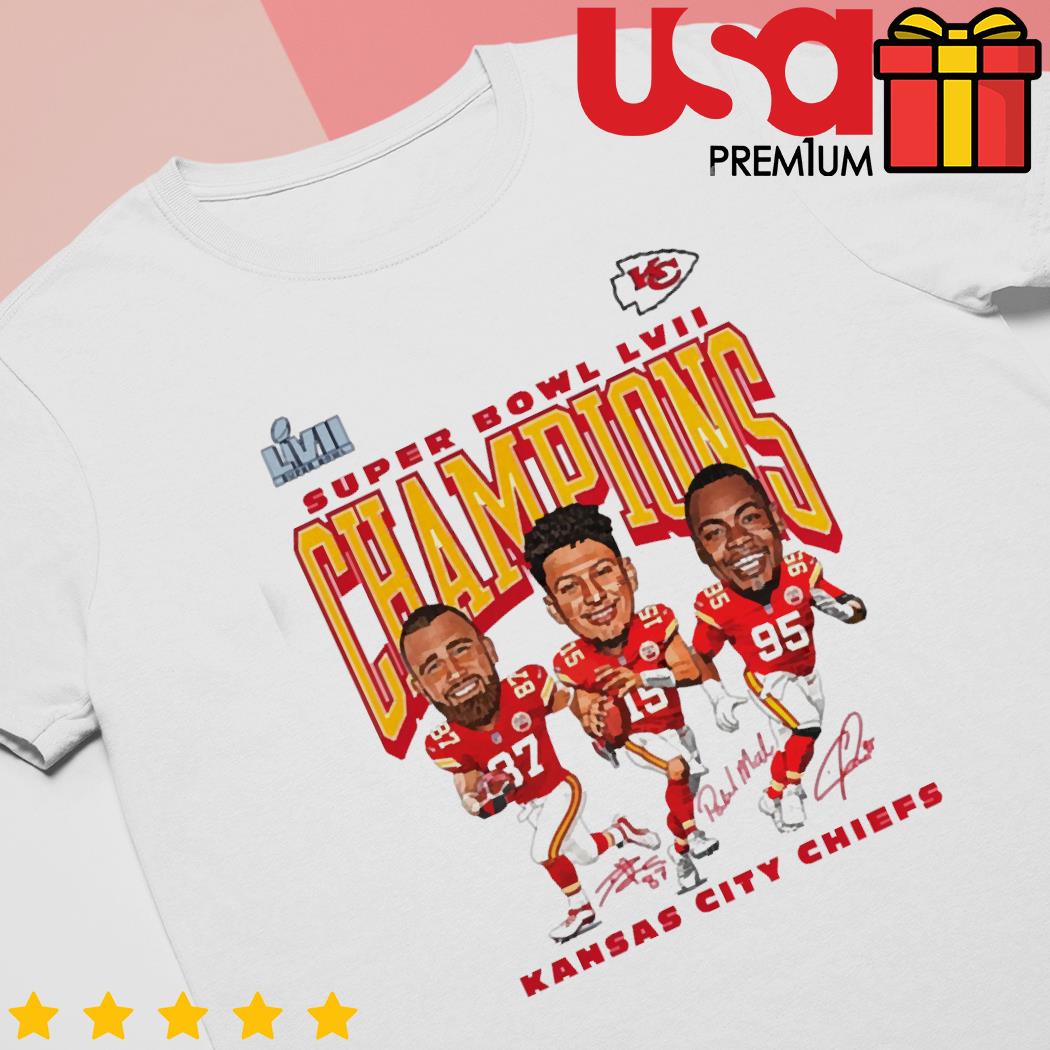 Kansas City Chiefs 2022 Super Bowl LvII Champion Caricature shirt