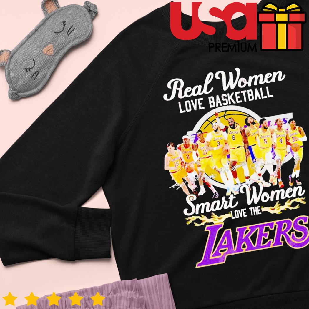 Cheap Real Women Love Basketball Smart Women Love The Lackers T Shirt, Los  Angeles Lakers Merchandise - Allsoymade