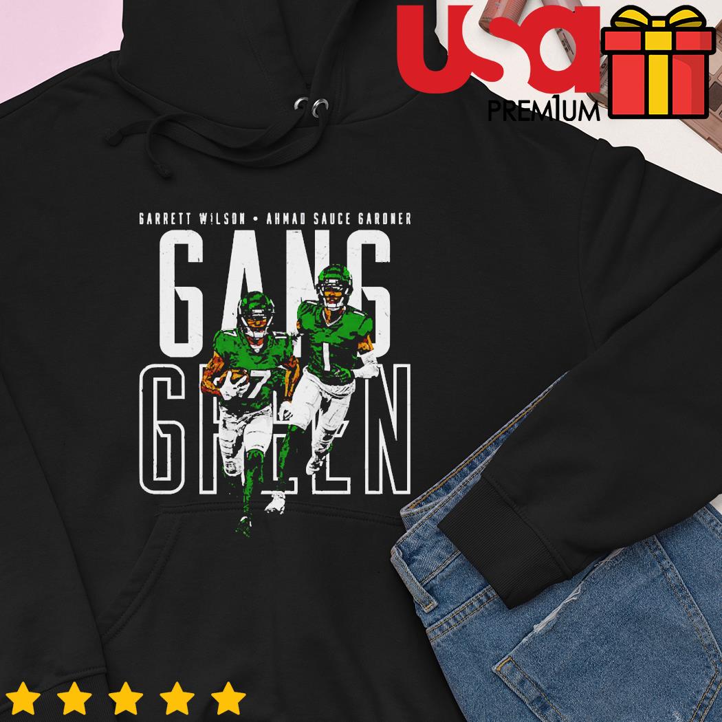 Sauce Gardner & Garrett Wilson New York J Gang Green T-Shirt, hoodie,  sweater, long sleeve and tank top