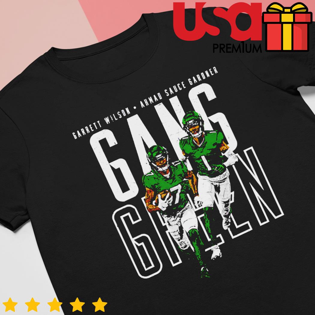 Sauce Gardner & Garrett Wilson New York J Gang Green T-Shirt