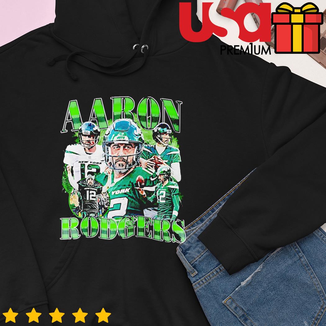 Aaron Rodgers Jets retro shirt, hoodie, sweater, long sleeve and