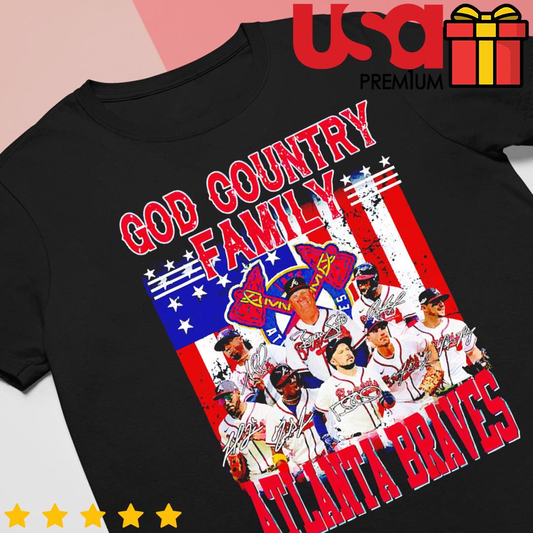 God country family Atlanta Braves signatures shirt, hoodie, sweater, long  sleeve and tank top