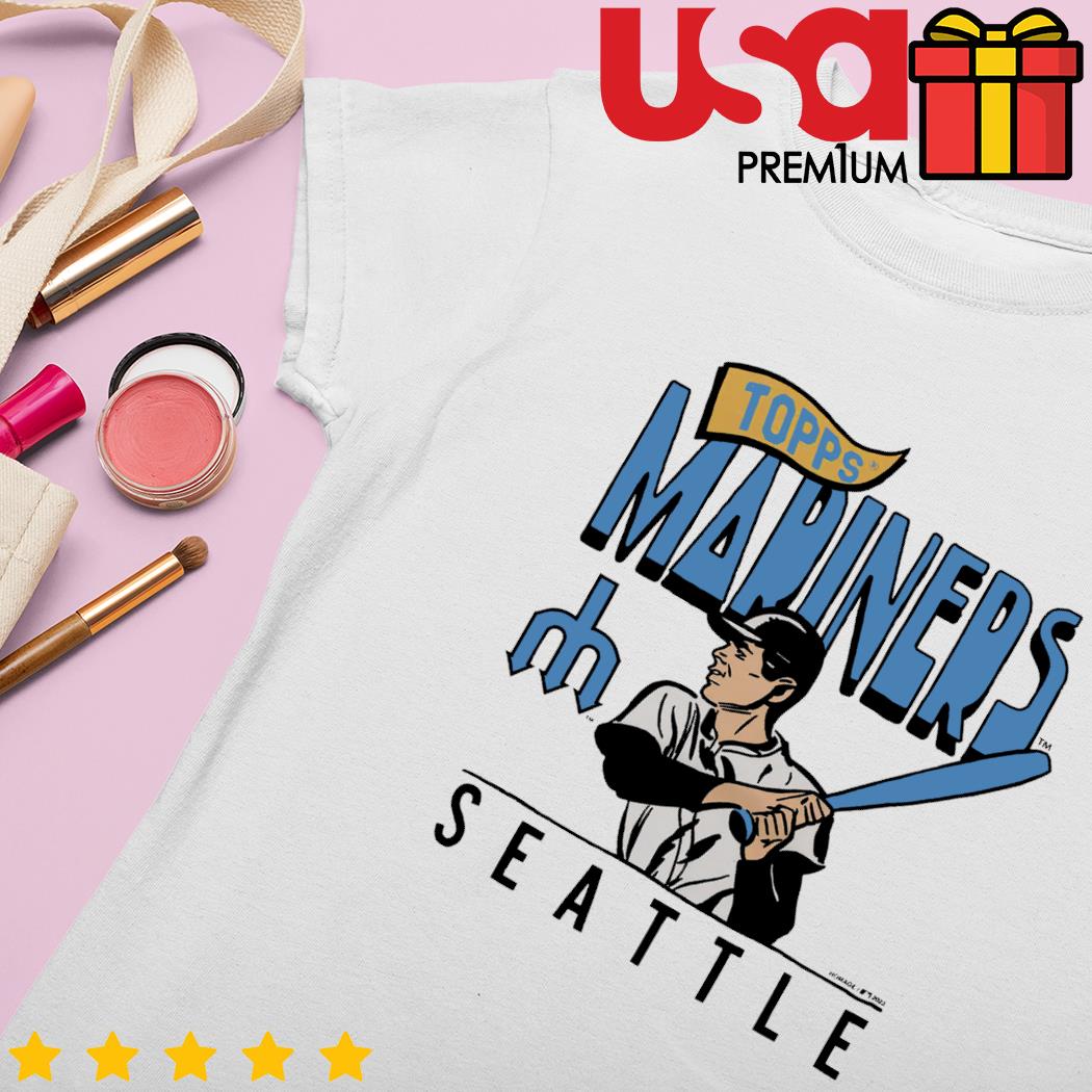 MLB x Topps Seattle Mariners baseball 2023 retro shirt - Limotees