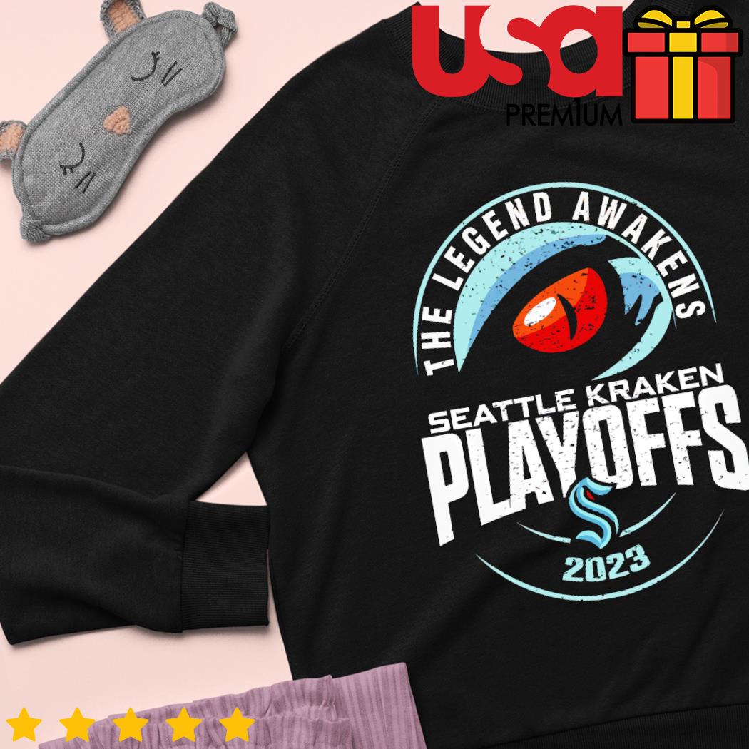 Official Seattle Kraken The Legend Awakens Playoffs 2023 shirt