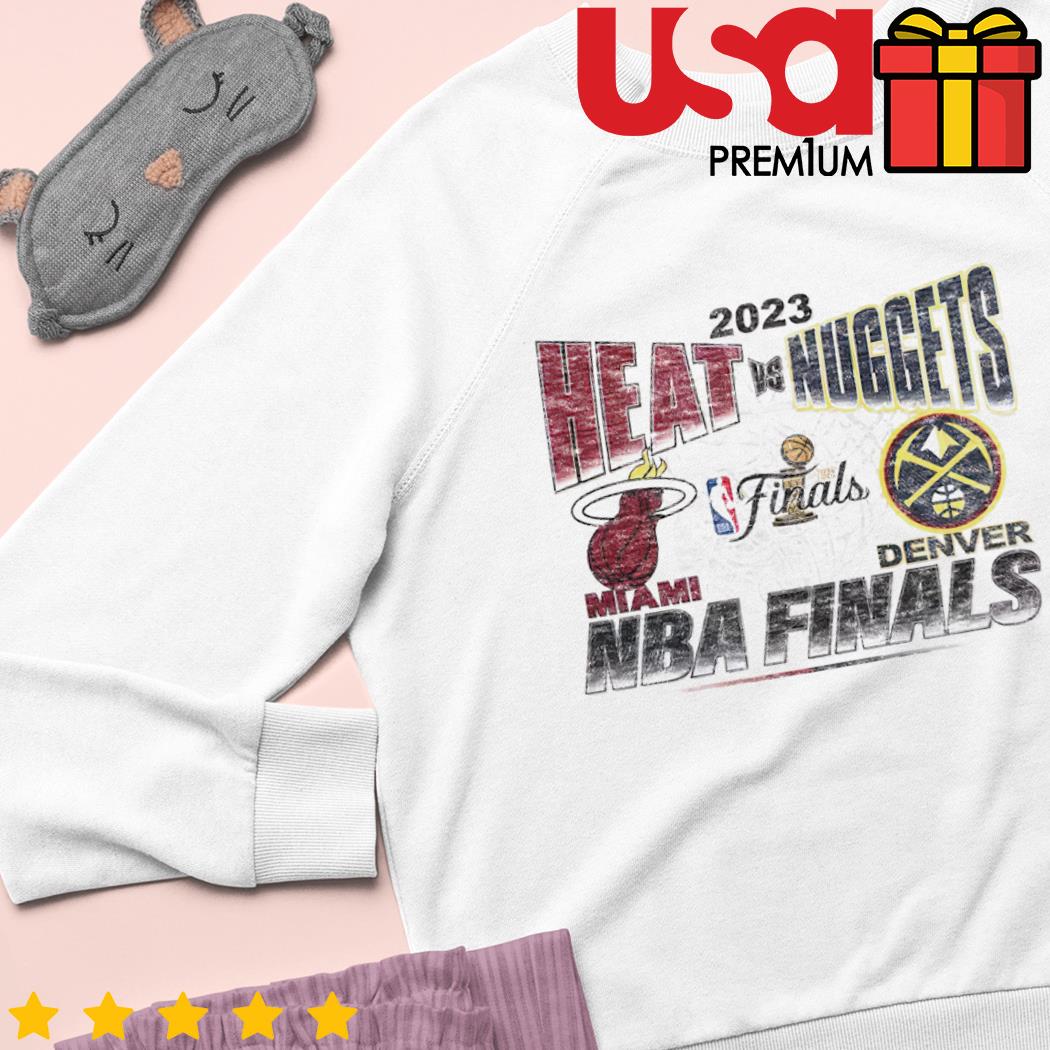 Denver Nuggets Vs. Miami Heat 2023 NBA Finals Matchup Shirt, hoodie,  sweater, long sleeve and tank top