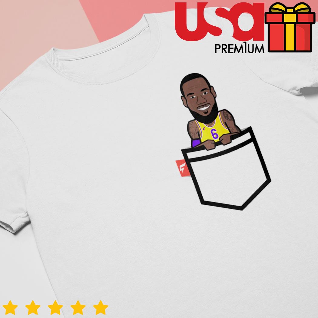 LeBron James LA Lakers pocket shirt