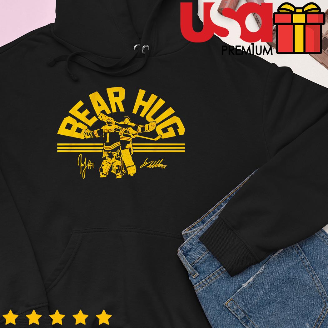 Linus Ullmark And Jeremy Swayman Bear Hug Signatures shirt, hoodie,  sweater, long sleeve and tank top