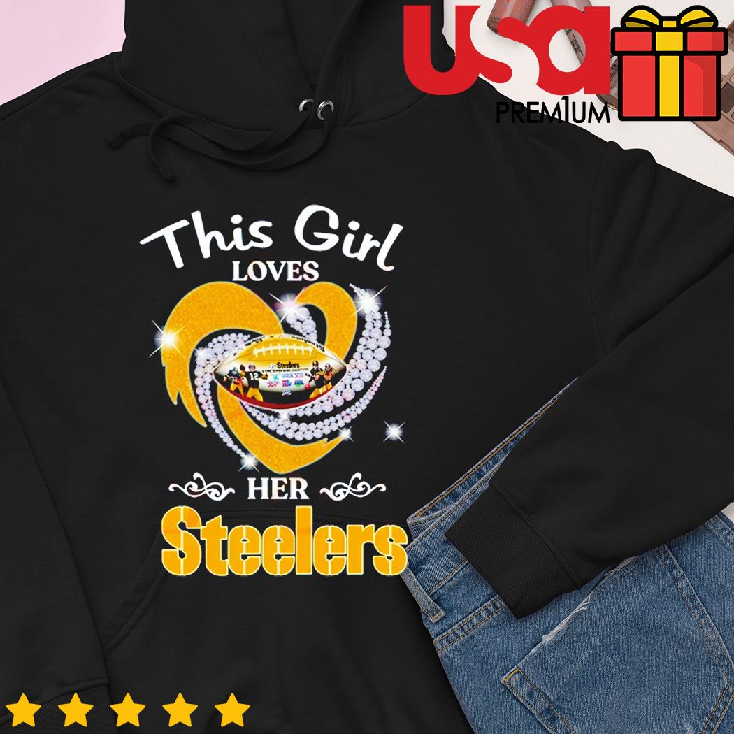 Outerstuff Pittsburgh Steelers Girls Forever Love Shirt and Leggings 22 / L