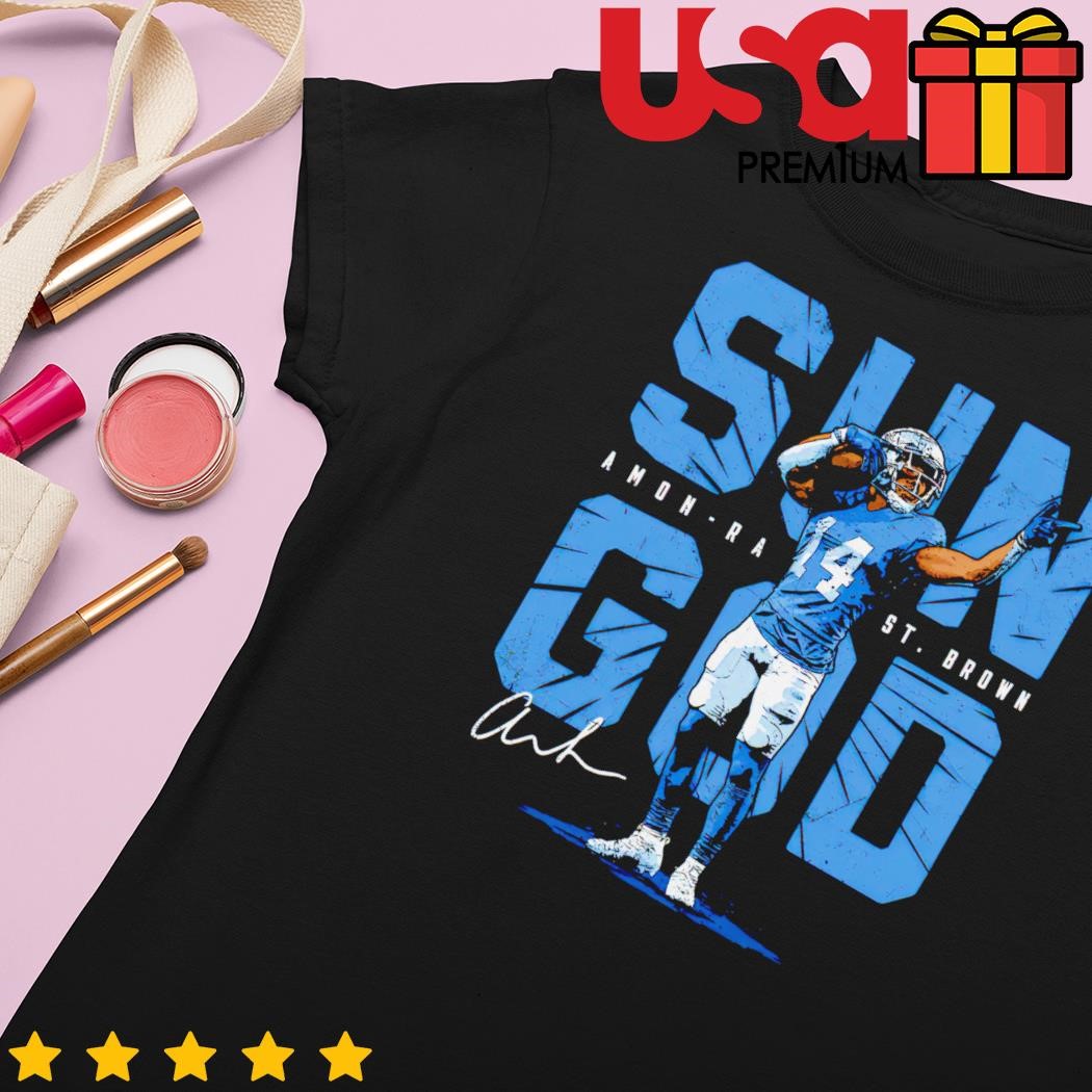 Amon-Ra St. Brown Detroit Lions football sun God 2023 T-shirt, hoodie,  sweater, long sleeve and tank top