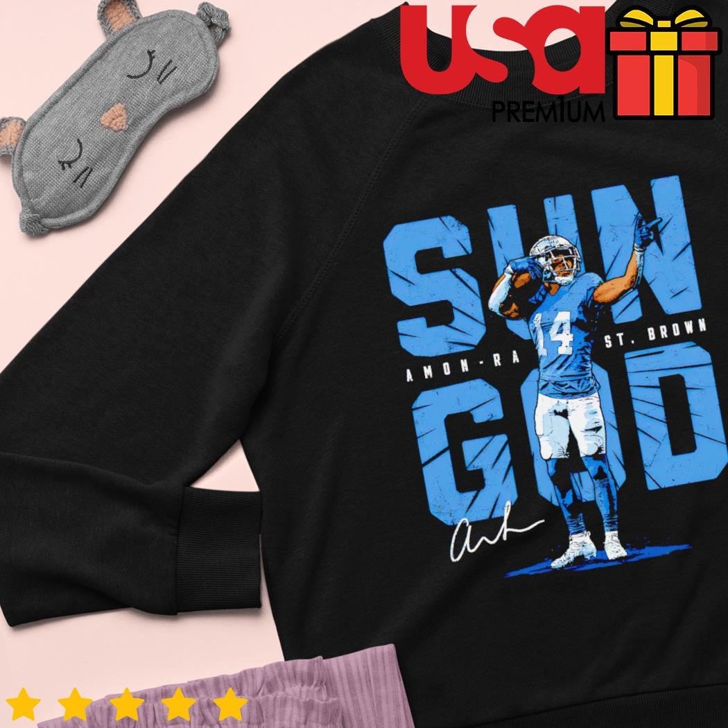 Amon-Ra St. Brown Detroit Sun God shirt, hoodie, sweater and long sleeve