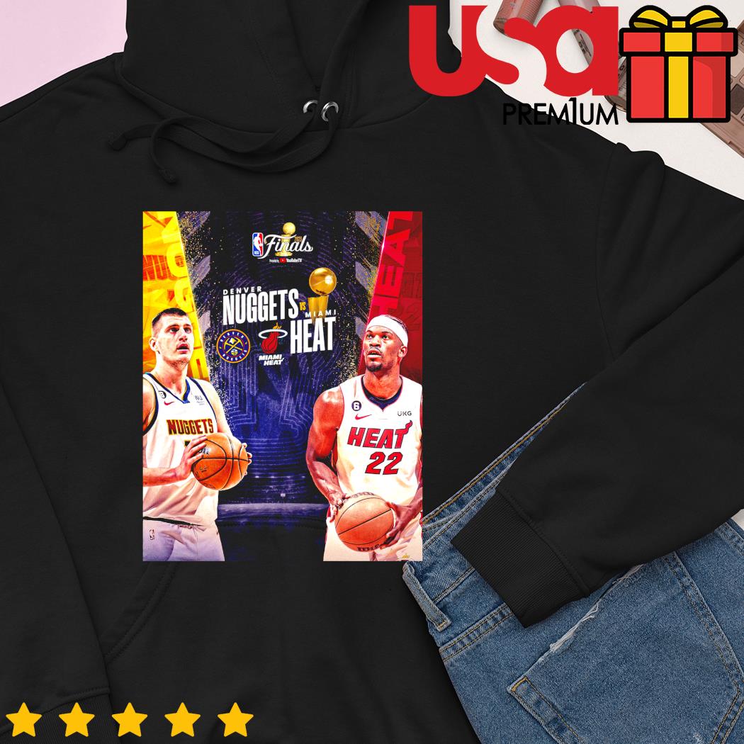 Denver Nuggets vs Miami Heat 2023 NBA Finals shirt, hoodie, longsleeve,  sweatshirt, v-neck tee