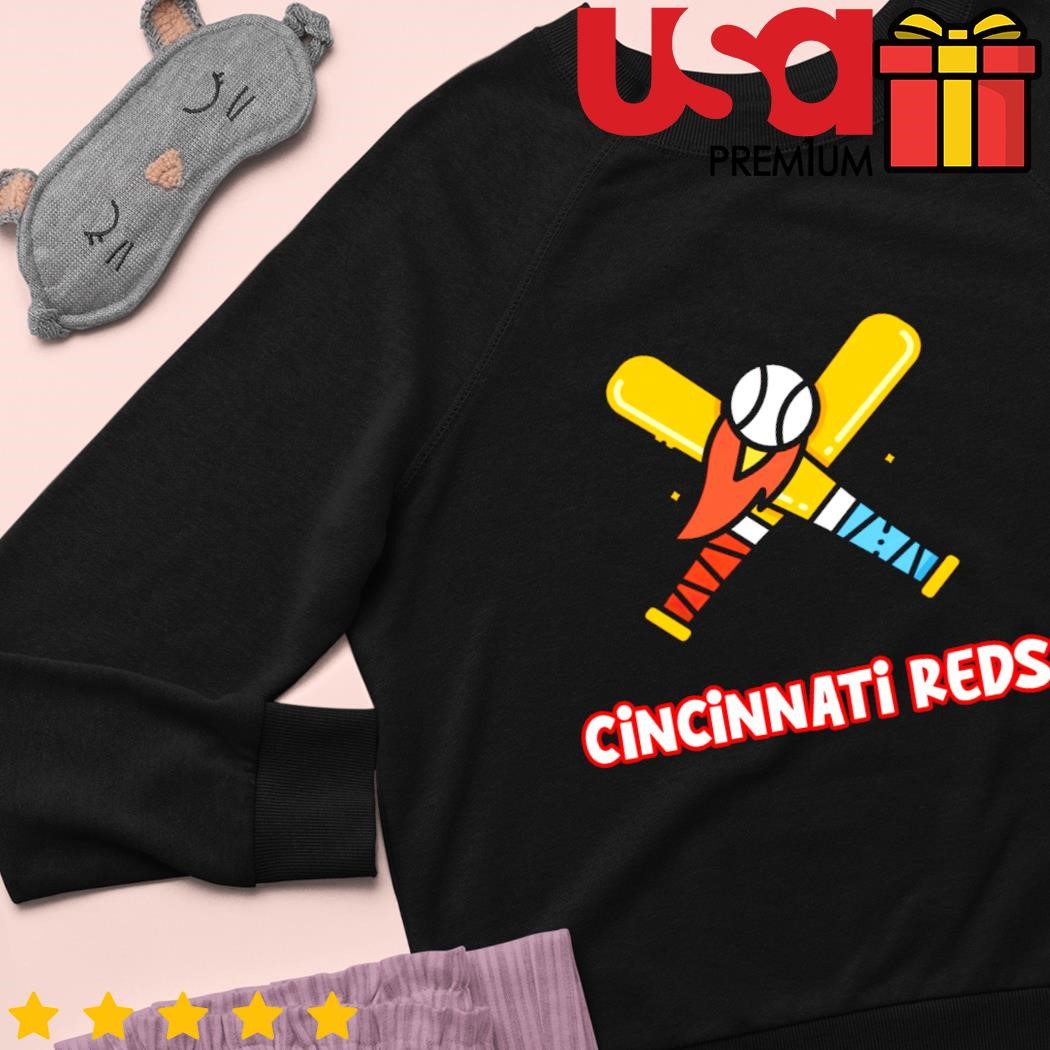 Cincinnati reds cartoon baseball sportshirt, hoodie, sweater and