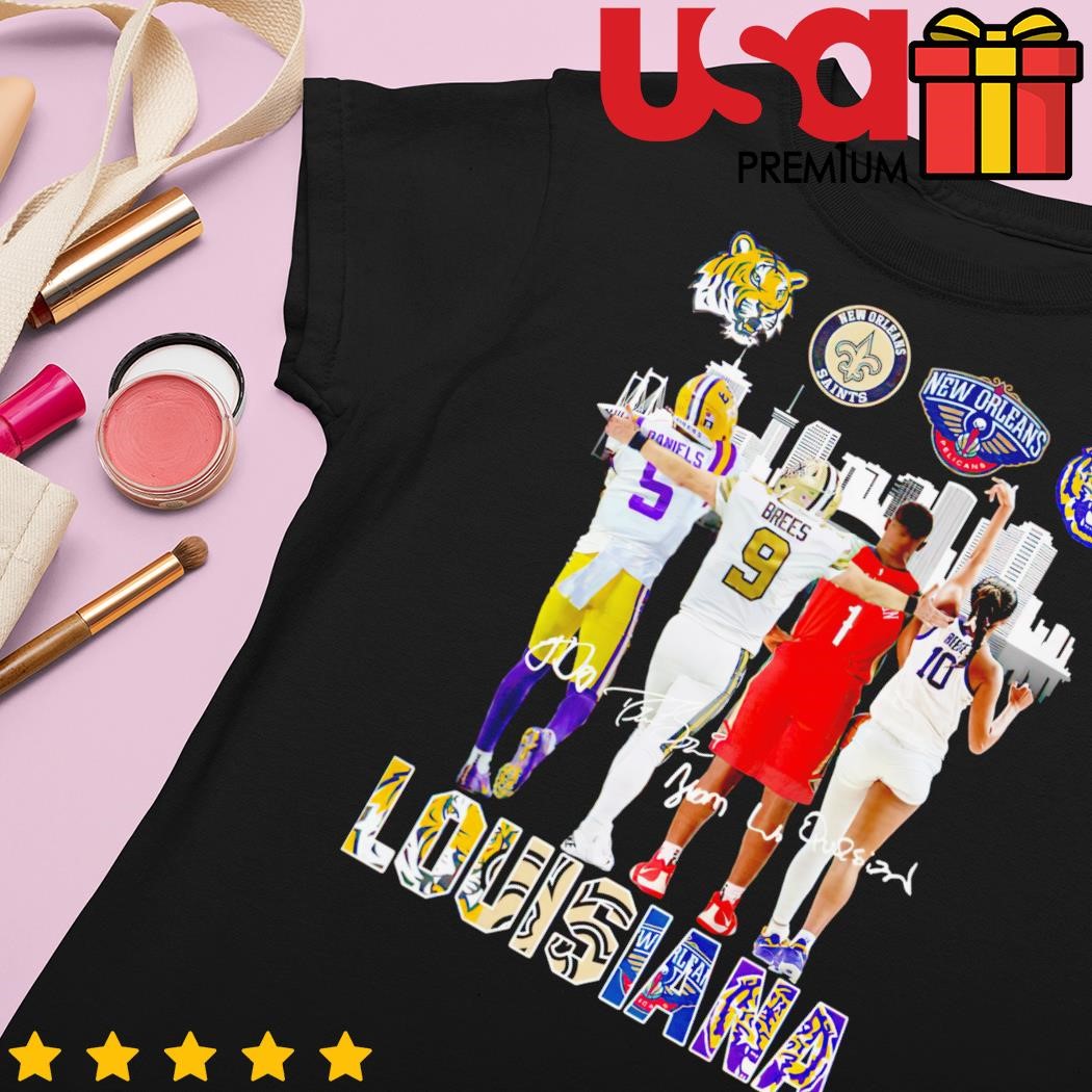 Louisiana LSU Tigers New Orleans Pelicans Saints City Champions T