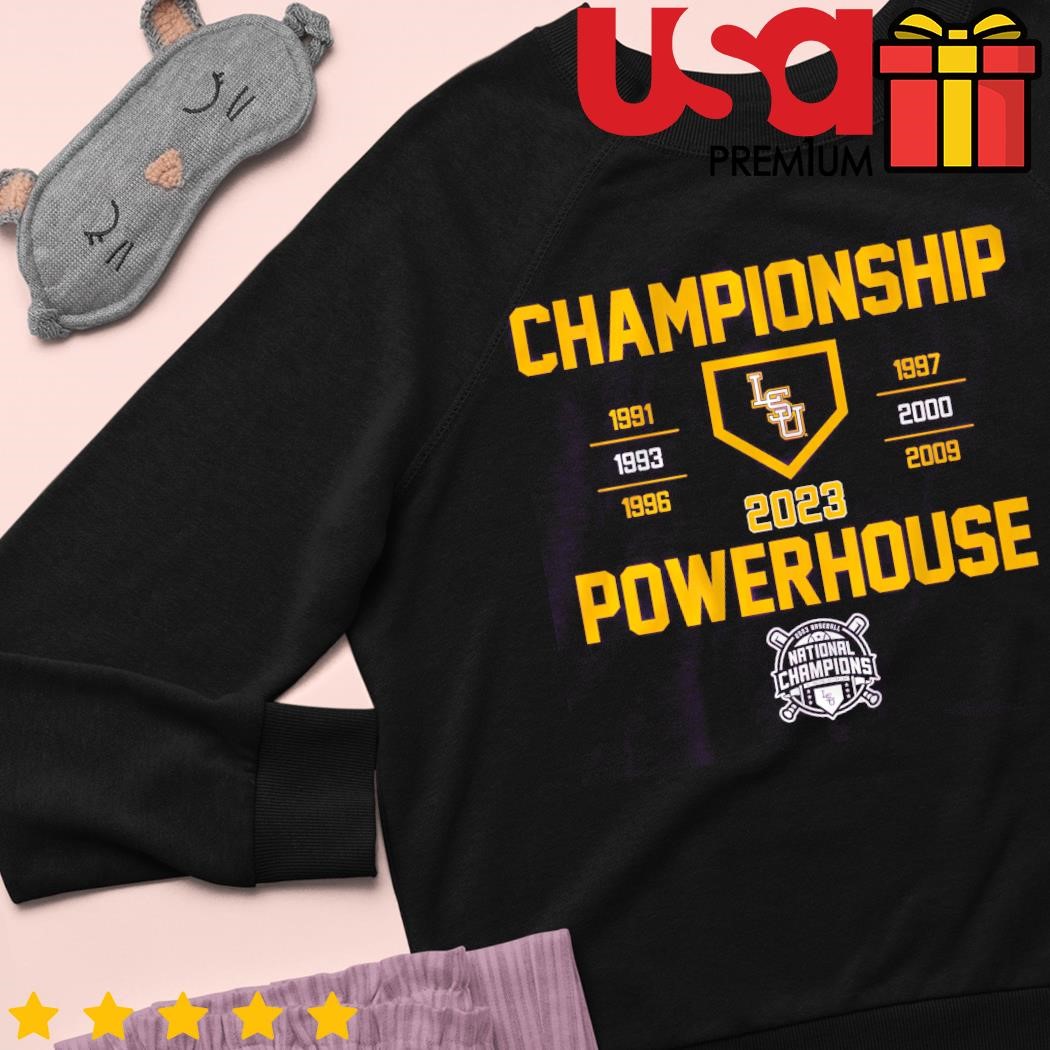 _ _LSU TIGERS BASEBALL NATIONAL CHAMPIONS 2023 POWER HOUSE JERSEY