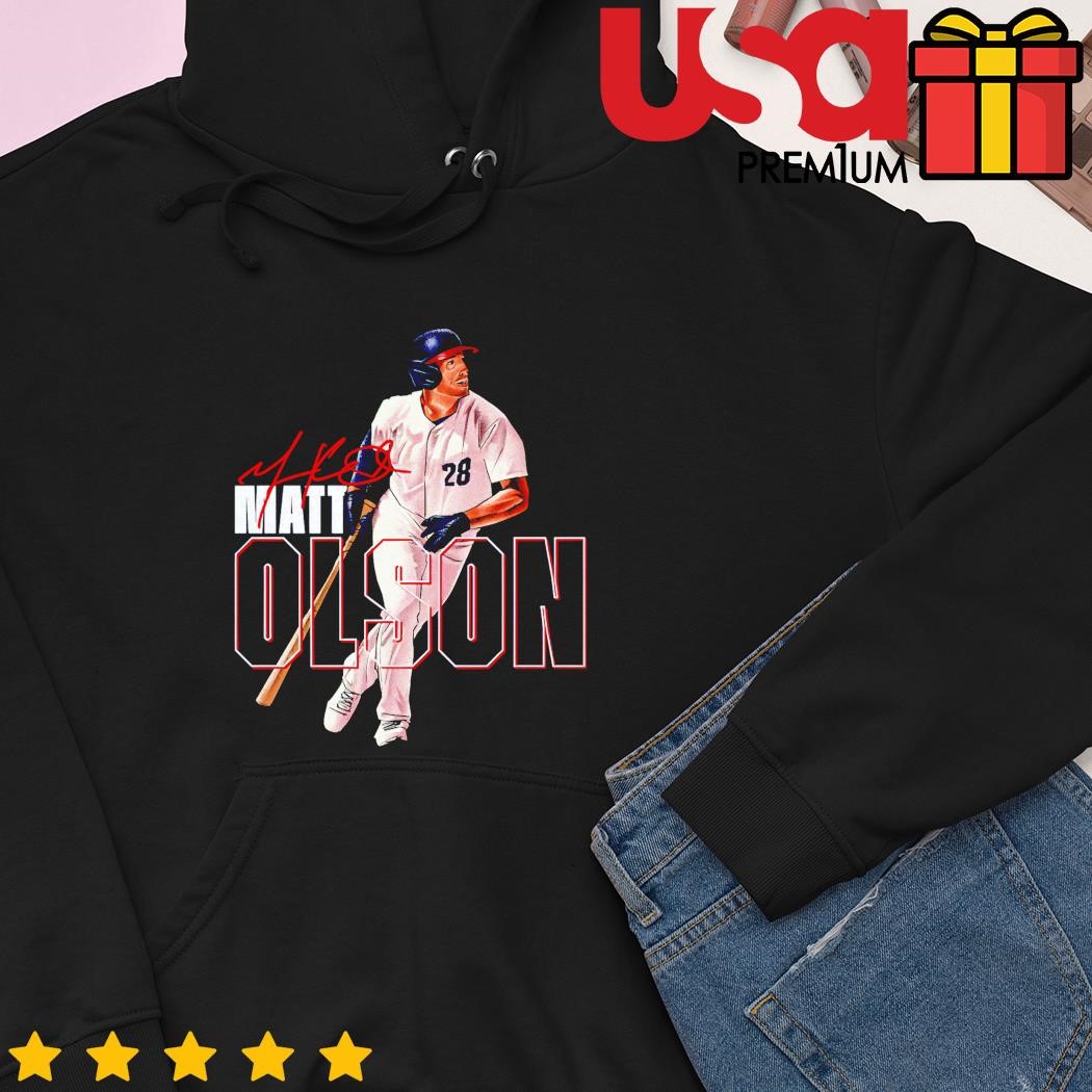 Atlanta Braves Matt Olson cartoon signature shirt, hoodie, sweater