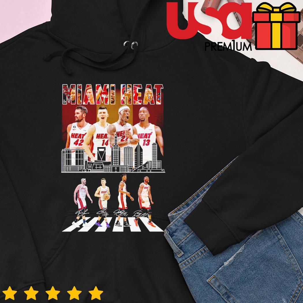 The Miami Abbey Road T Shirt, Signature Of Member NBA Basketball