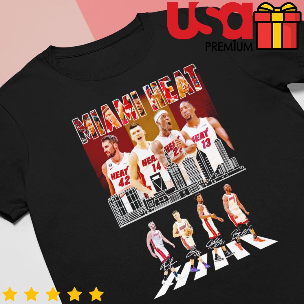 The Miami Abbey Road T Shirt, Signature Of Member NBA Basketball